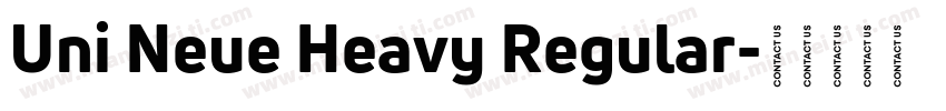 Uni Neue Heavy Regular字体转换